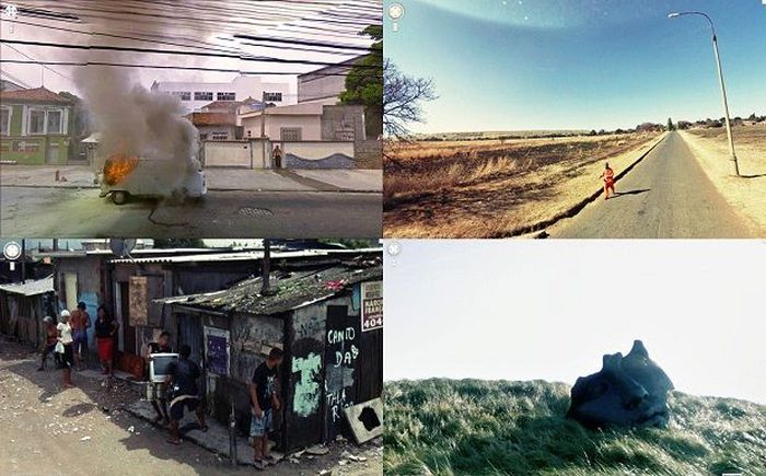  Снимки из жизни, сделанные камерами Google Street View (31 фото)